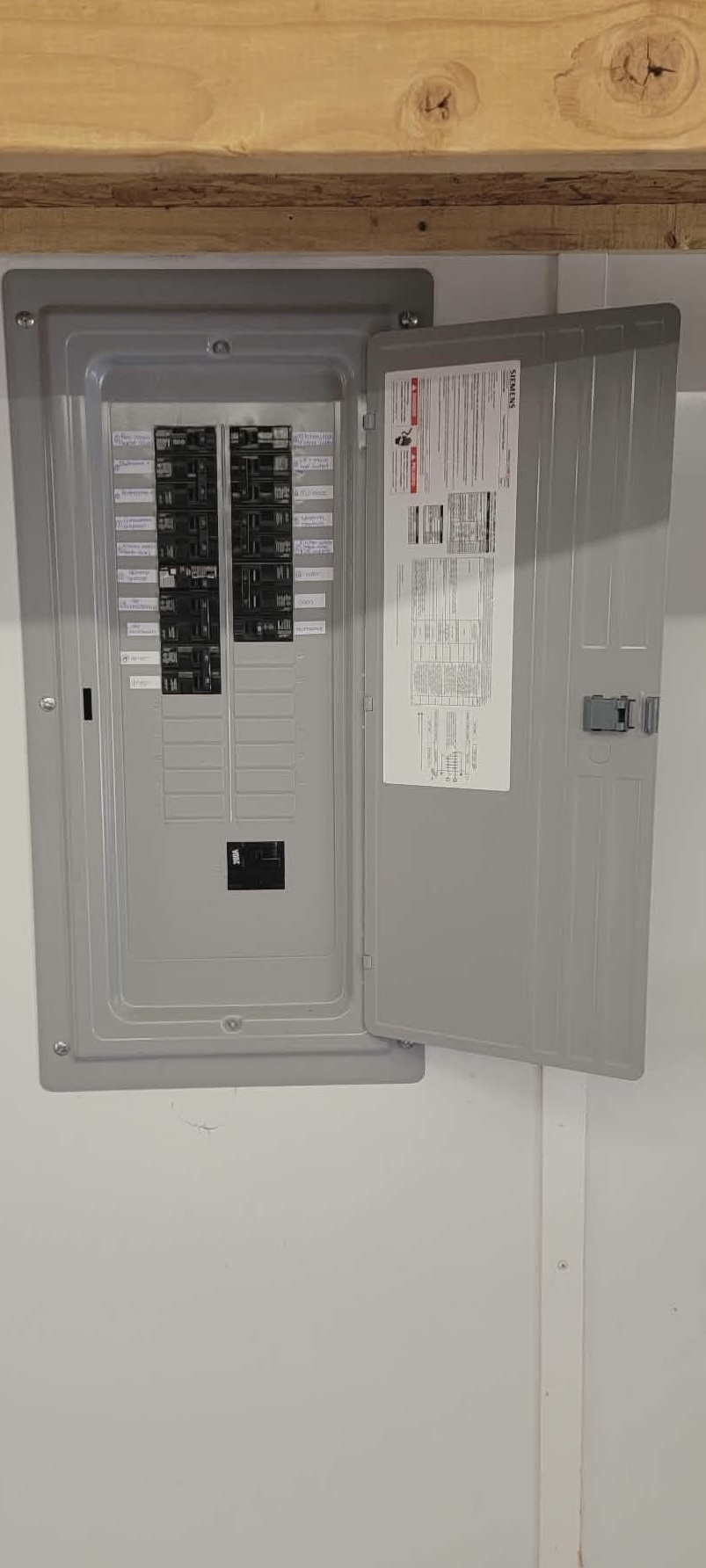 New 200 amp panel installed and ready to go